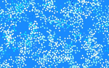 Yapay zeka ağı ile hafif BLUE vektör deseni. Renkli yapay zeka yapısı, eğimli çizgiler ve noktalar. Poster ve teknoloji sembolü.