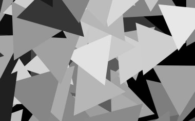 Koyu gri arkaplan çizgileri, üçgenleri var. Renkli üçgenli modern soyut illüstrasyon. Web siteniz için basit tasarım.