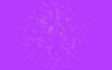 Açık pembe, yapay zeka kavramına sahip Mavi vektör dokusu. Renkli yapay zeka yapısı, eğimli çizgiler ve noktalar. Siber yeniliklerin tasviri için tasarım.