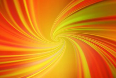 Açık Turuncu vektör arkaplanı ve wry çizgileri. Alnında çizgiler olan soyut bir çizim. İş tasarımınız için şablon.