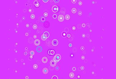 Açık mavi, diskli yeşil vektör dokusu. Doğa tarzında bulanık halkaları olan güzel renkli çizimler. Poster ve web siteleri için tasarım.