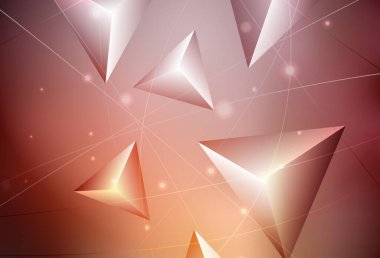 Koyu kırmızı vektör soyut çokgen arkaplan. Çokgen soyut çizim ve gradyan. İş tasarımınız için yepyeni bir tarz.