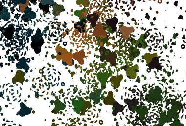 Açık yeşil, soyut şekilli kırmızı vektör arkaplan. Renkli rastgele şekillerle modern soyut illüstrasyon. Web siteniz için basit tasarım.