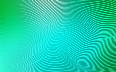 Kıvrımlı kurdeleli açık yeşil vektör deseni. Parlak çarpık çizgiler yepyeni bir stile sahip. Cep telefonlarının arkaplan şablonu.