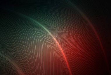 Koyu mavi, kırmızı vektör arkaplan ve ince çizgiler. Basit eğri biçiminde parlak renkli bir illüstrasyon. Tasarımınız için basit şablon.