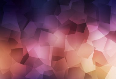 Koyu mavi, soyut şekilli sarı vektör arkaplan. Soyut tarzda rengarenk gradyan şekilleri olan bir resim. Web siteniz için basit tasarım.