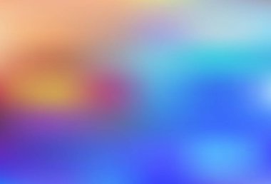 Açık mavi, sarı vektör bulanık şablon. Soyut ve gradyan renkte renkli çizimler. İşiniz için yeni tasarım.