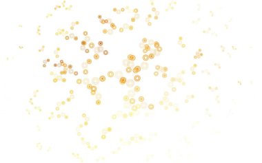 Kabarcıklı hafif turuncu vektör arka planı. Bulanık yağmur damlaları olan soyut bir çizim. Güzel web siteleri için desen.