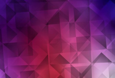 Açık Pembe, Kırmızı vektör düşük poli düzeni. Üçgenli parlak renkli çizimler. İş tasarımınız için yepyeni bir tarz.