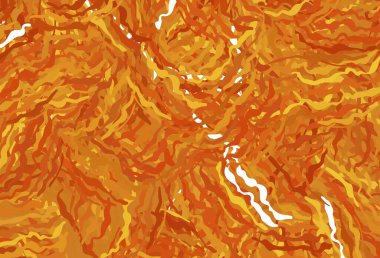 Eğri çizgileri olan hafif turuncu vektör arkaplanı. Soyut tarzda gradyan çizgilerle akıllı illüstrasyon. Fikirlerin için bir örnek..