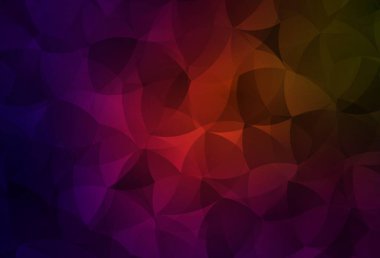 Koyu yeşil, kırmızı vektör soyut mozaik arka plan. Çokgen soyut çizim ve gradyan. Cep telefonunun arka planının şablonu.