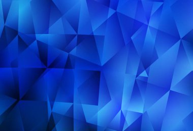 Hafif BLUE vektörü düşük polimer arkaplan. Gradyanı olan üçgen geometrik örnek. Dizaynınız için üçgen desen.