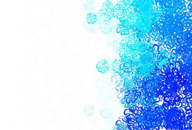 Rastgele biçimli açık mavi vektör deseni. Rastgele şekillerle soyut tarzda dekoratif tasarım. Web siteniz için basit tasarım.