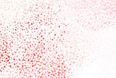 Dairesel açık kırmızı vektör şablonu. Soyut arka planda bulanık kabarcıklar ve renkli gradyan. Marka kitabınız için yeni şablon.