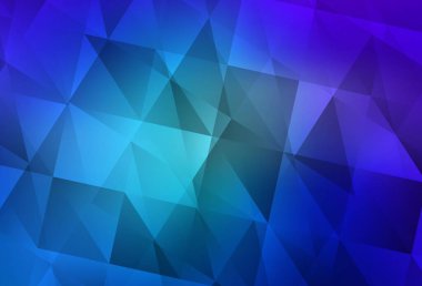 Açık Pembe, Mavi vektör üçgen mozaik arka plan. Origami stilinde gradyan ile yaratıcı geometrik illüstrasyon. İşiniz için en iyi üçgen tasarım.