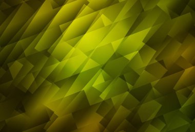 Çokgen biçiminde koyu yeşil vektör arkaplanı. Soyut stil ve dikdörtgenlerle dekoratif tasarım. Web siteleri için şablon kullanılabilir.