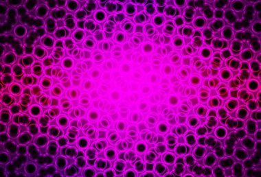 Çember şekilli koyu mor vektör düzeni. Bulanık yağmur damlaları olan soyut bir çizim. Marka kitabınız için yeni şablon.