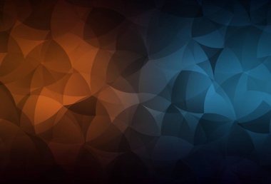 Koyu mavi, soyut şekilli sarı vektör arkaplan. Rastgele şekillerle soyut tarzda dekoratif tasarım. Web siteniz için basit tasarım.