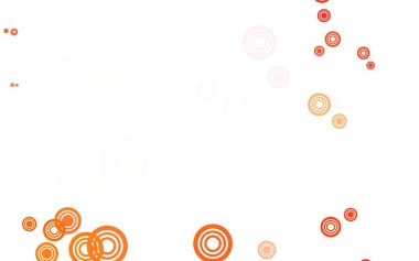 Lekeli açık kırmızı vektör arka planı. Bulanık yağmur damlaları olan soyut bir çizim. Reklamlar, broşürler için desen.