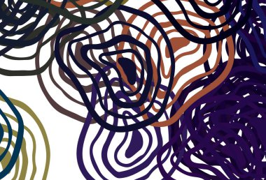 Açık yeşil, eğri çizgileri olan kırmızı vektör deseni. Alnında çizgiler olan soyut bir çizim. Tasarımınız için tamamen yeni bir şablon.