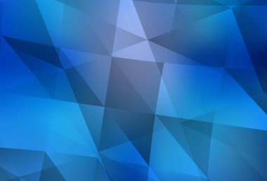 Işık Mavisi vektörü üçgen çizim parlıyor. Üçgenli modern soyut çizim. Web siteniz için yeni bir doku.