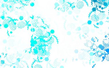 Açık yeşil vektör soyut tasarımı, çiçekli, bulanık şekilli, yaratıcı illüstrasyonlu, çiçekli. Web siteleri ve pankartlar için desenli desen.