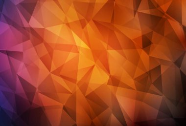 Koyu kırmızı vektör eğimli üçgen şablon. Çokgen soyut çizim ve gradyan. Cep telefonunun arka planının şablonu.