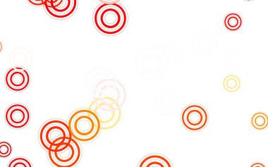 Küreli açık kırmızı vektör deseni. Doğa tarzında bulanık halkaları olan güzel renkli çizimler. Poster ve web siteleri için tasarım.