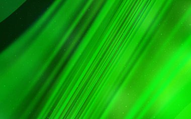 Astronomik yıldızlı açık yeşil vektör arka planı. Soyut şablonda gökyüzü yıldızlarıyla parlayan illüstrasyon. Reklamınız, posteriniz, afişiniz için en iyi tasarım.