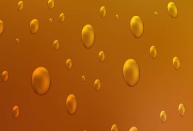 Küreli koyu turuncu vektör deseni. Renkli su damlaları olan modern soyut çizimler. Kalıp su reklamı ve kitapçıklar için kullanılabilir.