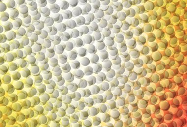 Açık Kırmızı, noktalı sarı vektör arkaplan. Bulanık dekoratif tasarım baloncuklu soyut tarzda. Reklamlar, broşürler için desen.