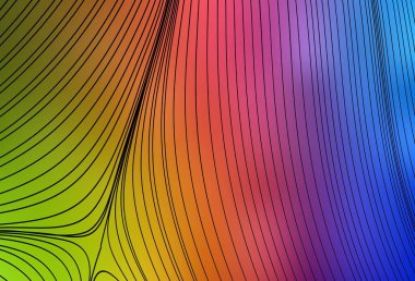 Wry çizgileri ile çok renkli vektör arkaplanı. Yaratıcı illüstrasyon, yarım tonlu ve eğimli. Markan için yeni kompozisyon.