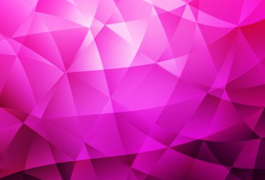 Açık pembe vektör düşük polimerli doku. Çokgen şekilli bir örnek. Bir markanın arkaplanı için desen.