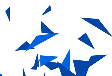 Çokgen biçimli hafif BLUE vektör deseni. Soyut arkaplanda renkli eğimli üçgenler. Poster ve afiş için en iyi tasarım.
