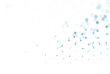 Noktalı açık mor vektör arkaplanı. Parlak renkli soyut çemberlerin olduğu bir resim. Marka kitabınız için yeni şablon.