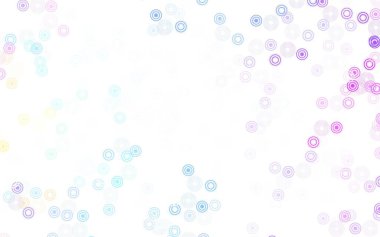 Açık mavi, daireli yeşil vektör şablonu. Bulanık dekoratif tasarım baloncuklu soyut tarzda. Duvar kağıtlarının dokusu için desen.