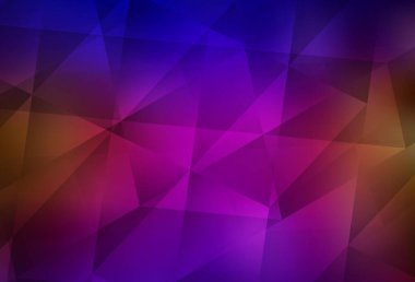 Koyu mavi, kırmızı vektör düşük poli düzeni. Üçgenli modern soyut çizim. İşiniz için en iyi üçgen tasarım.