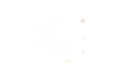 Açık yeşil, benekli kırmızı vektör arka plan. Parlak renkli soyut çemberlerin olduğu bir resim. İş ilanınız için tasarım.