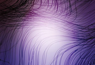 Mor renkli parlak vektör soyut yerleşimi. Gradyan tasarımlı, soyut, ışıltılı çizimler. Web siteniz için bulanık tasarım.