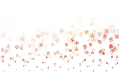 Kabarcıklı açık kırmızı vektör arka planı. Bulanık yağmur damlaları olan soyut bir çizim. Marka kitabınız için yeni şablon.