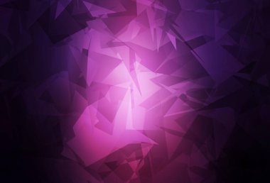 Karmaşık poliotik şekilli koyu pembe vektör şablonu. Modern tarzda değişen renkli kaotik formlar. Web siteniz için basit tasarım.