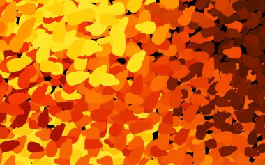 Kaotik şekilli koyu turuncu vektör şablonu. Modern tarzda değişen renkli kaotik formlar. Kartvizitiniz için modern tasarım.