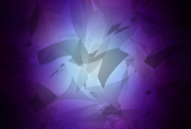 Koyu pembe, soyut poli formlu mavi vektör dokusu. Soyut tarzda rengarenk gradyan şekilleri olan bir resim. Web siteniz için basit tasarım.