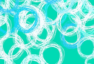 Açık mavi, daireli kırmızı vektör şablonu. Doğa tarzında renkli baloncuklu soyut illüstrasyon. Fütürist reklamlar ve kitapçıklar için şablon.