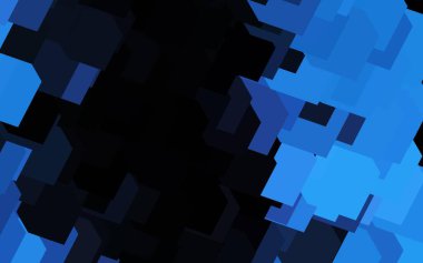 Koyu pembe, kare şeklinde mavi vektör deseni. Soyut arkaplanda dikdörtgenler ve renkli gradyanlar. Reklamınız, posteriniz, afişiniz için en iyi tasarım.