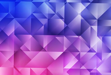 Açık Mor, Pembe vektör düşük polimer arkaplan. Çokgen şekilli bir örnek. Marka kitabınız için yeni şablon.