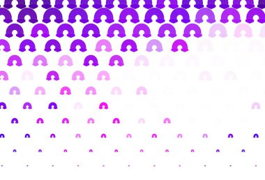 Açık Mor, gökkuşağı işaretli pembe vektör şablonu. İzole edilmiş gökkuşağı işaretleri. Çocuk tasarımı için örnek.