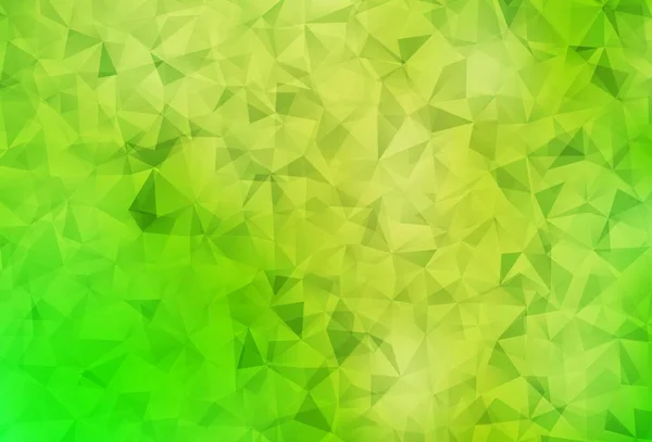 Light Green Yellow Vector Polygon Layout Abstrato Ilustração Geométrica Estilo —  Vetores de Stock