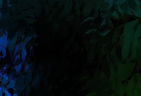 Темно Синий Зеленый Вектор Элегантные Обои Листьями Смутная Абстрактная Иллюстрация — стоковый вектор