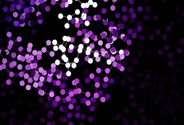 Fond Vectoriel Violet Foncé Avec Des Données Intelligence Artificielle Illustration — Image vectorielle